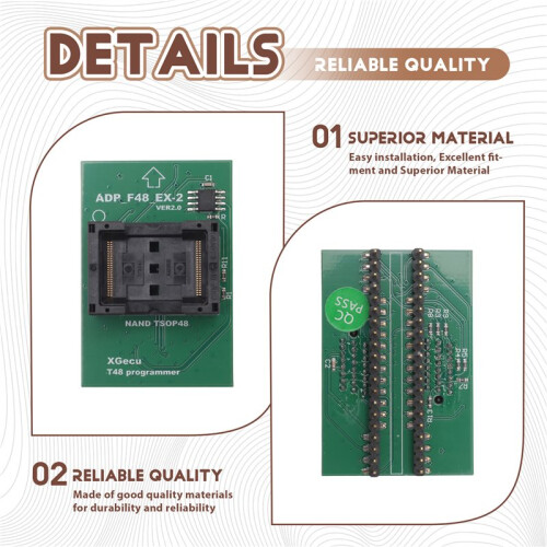 TSOP48 NOR Programmer Adapter Wire Burning Socket for T48 ADP F48  TSOP48-2 Chip Socket 2