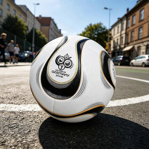 2006 Germany Black World Cup Soccer Ball for Training and as a Gift 1