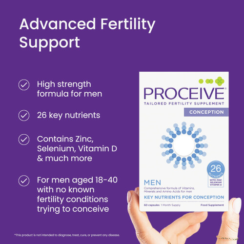 Proceive Men Fertility Supplement for Conception - Vitamins & 1