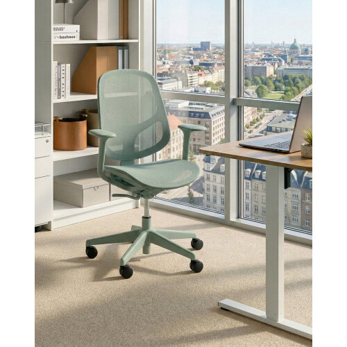 Beliani Office Chair AERI Mint Green 1