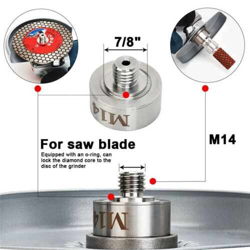 Upgrade M14- X Lock Adapter for Diamond Core Drill Bit Angle Grinder Cutting Discs Adapter Easy to Install 2