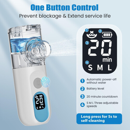 Nebuliser Machine for Adults - Handheld Mesh Nebulizer Machine for 1