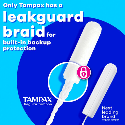 Tampax Pearl Plastic Tampons, Multipack, Light/Regular/Super Absorbency, Unscent 2