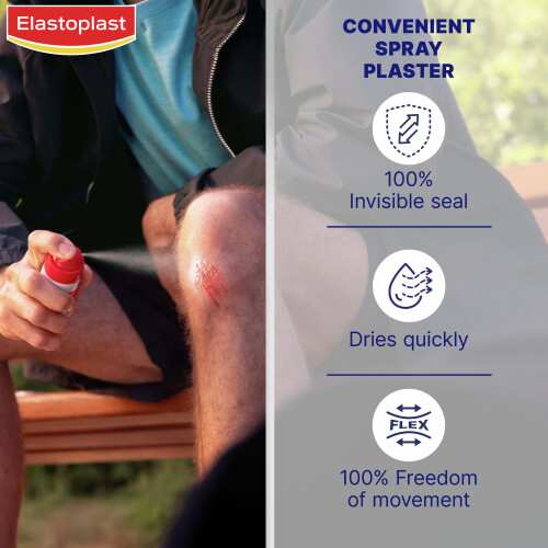 Elastoplast Elastoplast Spray Plaster for Wounds (40ml), Quick-Drying and Easy to 1