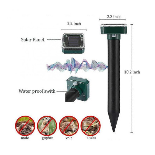 Solar mouse repeller courtyard square with light repeller outdoor ultrasonic snake repeller farm bird repeller 1