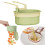 Sink Hanging Strainer Basket Openable Bottom Cover Detachable, Multifunctional Drain Garbage Filter Kitchen Bas Green 2