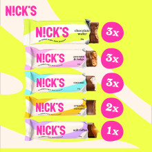 NCKS Chocolate bar Favourite Mix Variety Box Keto Snack Bars No Added