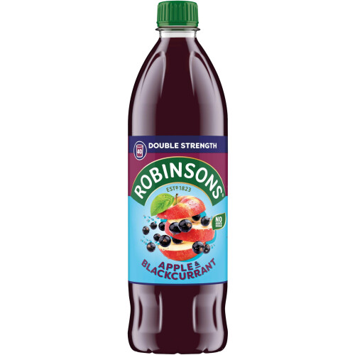 Robinsons Fruit Squash Low Calorie Double Strength Apple and Blackcurrant 1 Litre 1