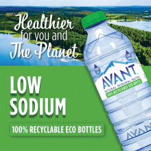 AVANT Natural Mineral Still Water – 12 x 500ml Screw Cap Bottles | British Spring Water | Pure, Refreshing & Sustainably Sourced