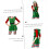 Weihnachtskostüm für Erwachsene, Einheitsgröße, Partykleid für Damen 4