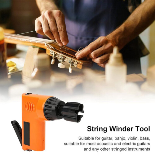 Multi-Function Electric String Winder String Cutter USB Rechargeable Electric Guitar String Winder for Guitar Ukulele A 1
