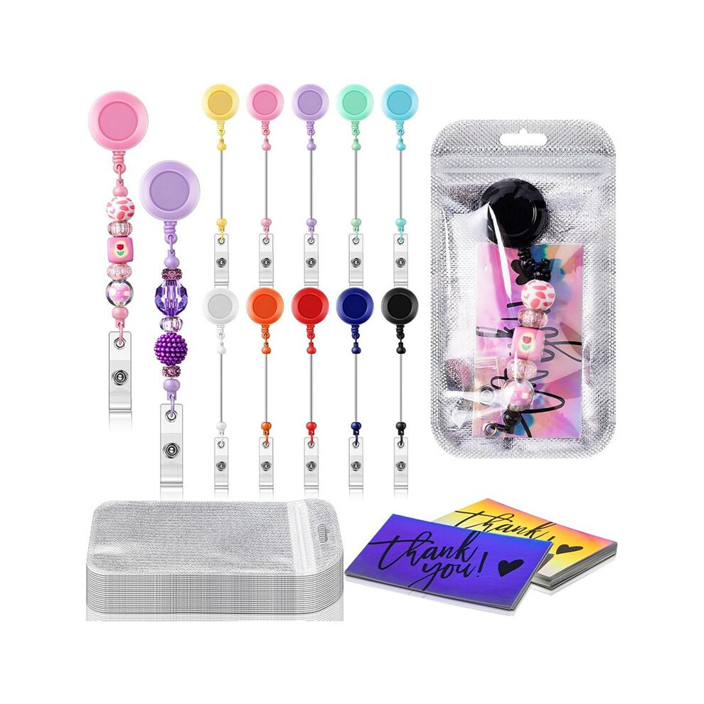Photos - Other for Repair 10 Sets Beaded Badge Reel Set Retractable Clip Holder for Beading for Jewelry DIY GiftCraft Making C