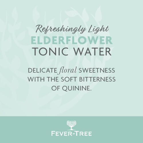 Fever-Tree Refreshingly Light Elderflower Tonic Water 24x150ml 2