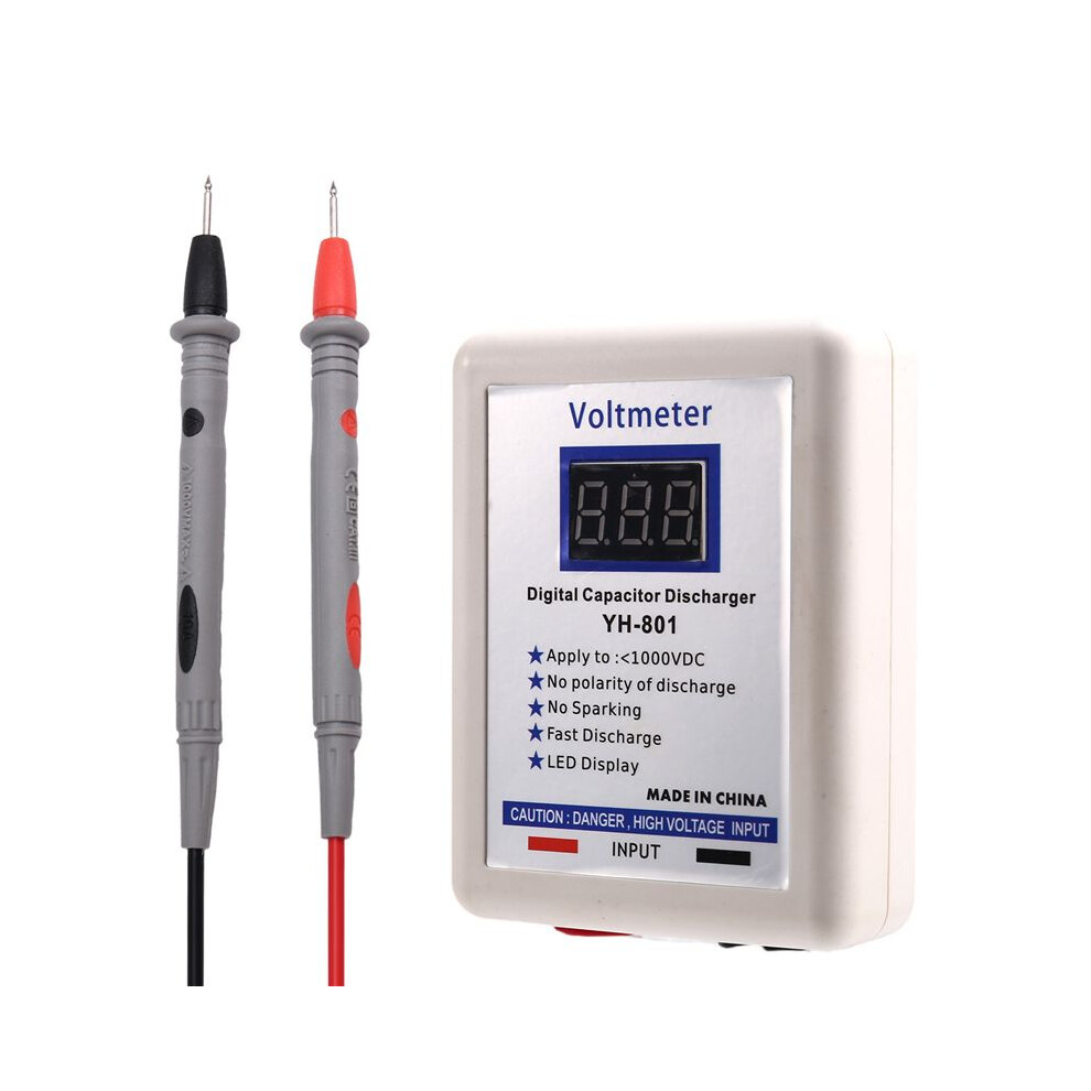 1000V Digital Capacitor Digital Voltmeter Fast Discharger Discharging Tool Electronic Repair Display Voltage Test Pen 6032841193096