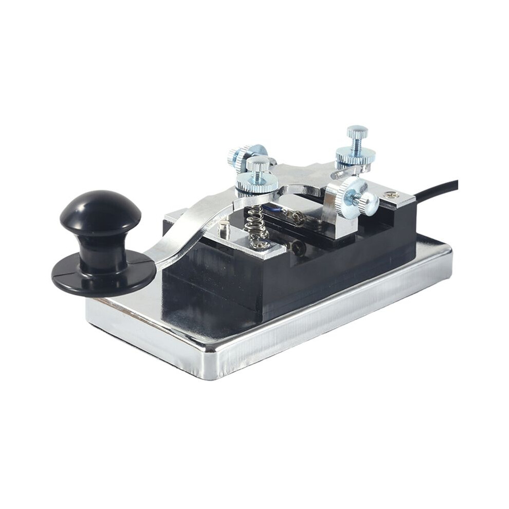 Cw Morse Key Manual Telegraph Morse Key For Shortwave Radio Diy Telegraph Key Radio Communication Teaching Aids 3.5Mm 4712121567107