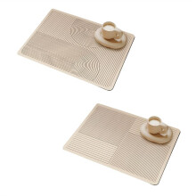 Dishes Drying Pad Water-Absorbing Coffee Machine Pad Quick-Drying Countertop Carpet Anti-Skid Drainage Pad A