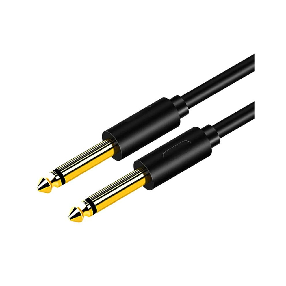 6.5Mm Jack Audio Cable Pvc 6.35 Jack Male To Male Aux Cable For Guitar Mixer Amplifier Bass 6.35Mm,0.5 Meter 4712372643308