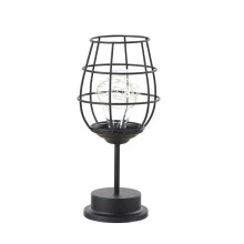 LED Table Lamp Reading Lamp Night Light Bedroom Bedside Lamp Desk Lighting Living Room Retro Iron Home Decoration,A