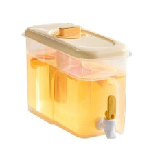 Beverage Dispenser Reusable Lemonade Dispenser with Spigot and Lid Large Capacity Drinking Container Cold Juice  A
