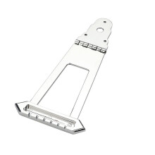 Round Silver Jazz Guitar Bridge with Adjustable Height for Guitar Accessories
