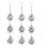 3 Pcs Bird Scare Discs Set, Bird Reflectors Wind Spinner, Extra Sparkly Drop-Shape Wind Spinner Bird Devices 1