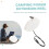 1pc Automatic Retractable Power Reel Cable Data Cable Winding Reel Charging Cable Power Cord Reel Protective Cover 6