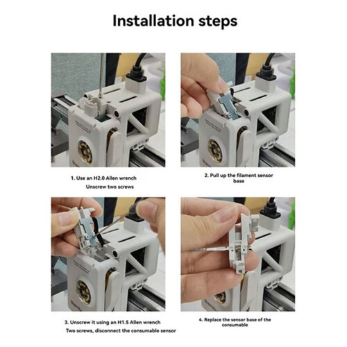 For  A1 / A1  3D Printer Extruder Filament Sensor Hall  Board A1 Series 3D Printer Spare Parts 2