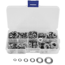660 Pcs/Set M3 M4 M5 M6 M8 M10 Washer Spacers Stainless Steel Flat Washer Plain Gasket Spacers Kit Screw Bolt Fastener