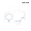 Κλασικός ασημί καθρέφτης οπισθοπορείας για αυτοκίνητο, συμβατός με Chevy Impala κα 2