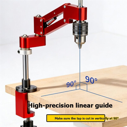 CNC Aluminum Alloy Profile Hand Drill Tapping Bracket DIY Horizontal and Vertical Tapping Auxiliary Tool