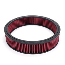 High Flow Round Air Filter Element Washable Air Cleaner Intake Filter Element Replacement for Hot Rod 14x3in Air Filter