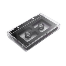 Open Audio Cassette Shell Case for DIY Reel to Reel Cassette Tape Plastic Shell Black
