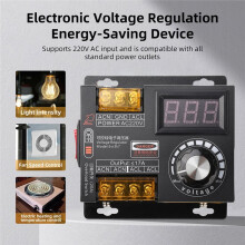 Regolatore di Velocità Continuo A 220 V con Tiristore Elettronico e Dimmer Regolabile per Ventilatori, Smerigliatrici Angolari e Motori da 3700 W.