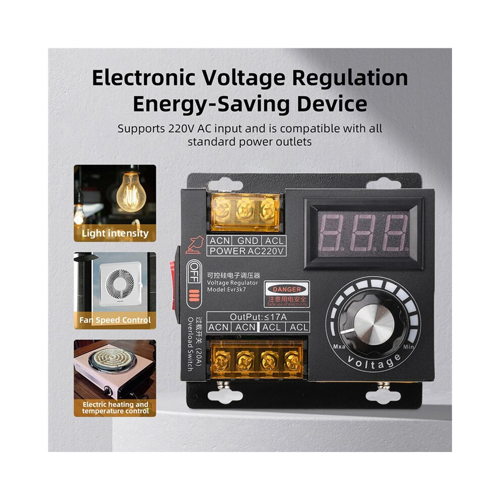 220V Stepless Speed Controller Electronic Thyristor Adjustable Dimmer For Fans Angle Grinders 3700W Motor Regulator 6033243895700