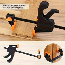 Bar Clamps for Woodworking, Trigger Quick Grip Clamps, One Handed Ratchet Wood Working Clamp for Wood Gluing Crafts