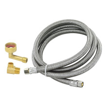 6 Ft Dishwasher Installation Kit, Braided Stainless Steel Supply  with 3/8 Inch Compression Ends