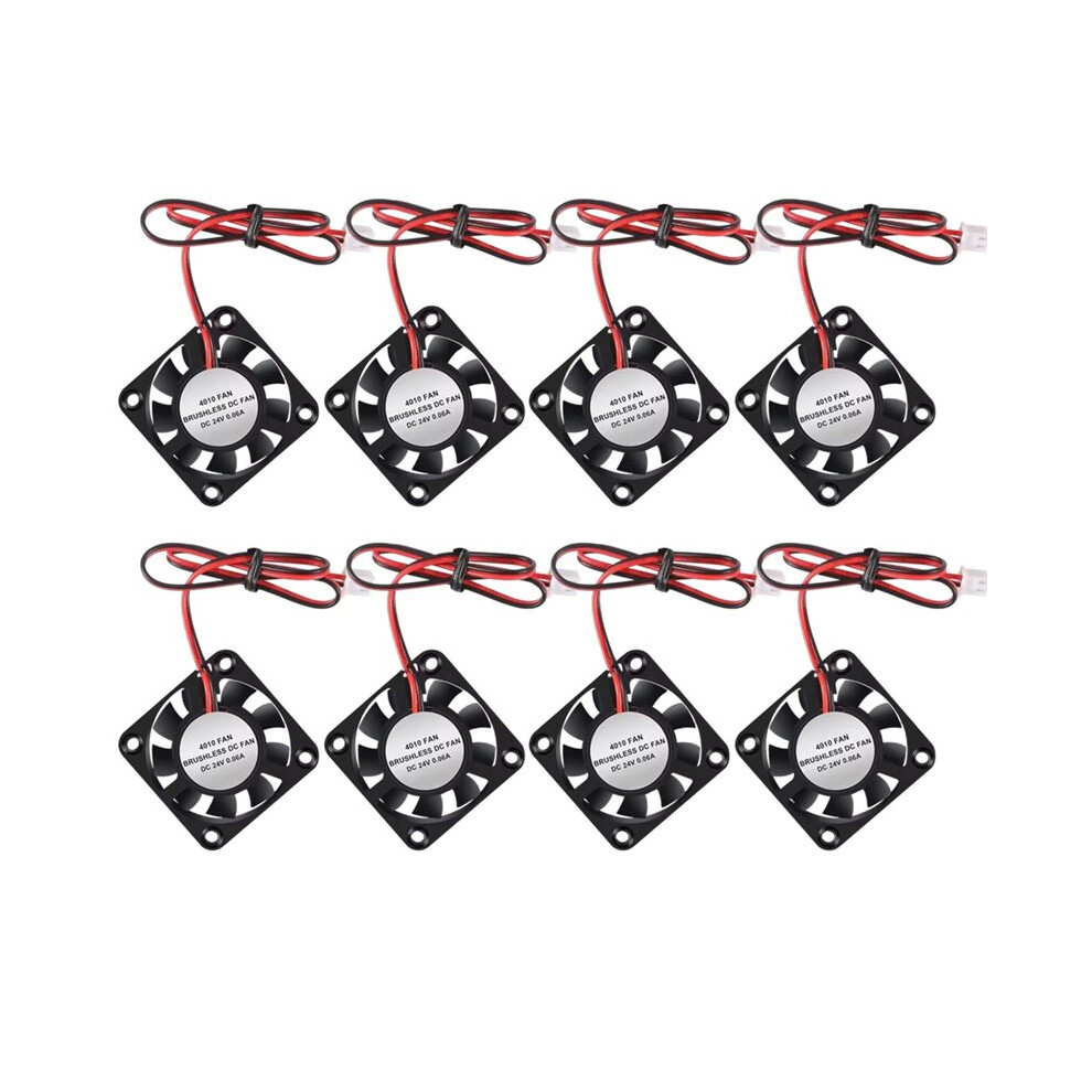 3D Printer Cooling Fan 40X40x10mm Oil Bearing Blower Fan 12V Brushless Cooling Fan For Hotend Extruder 8Pcs 4713395399814
