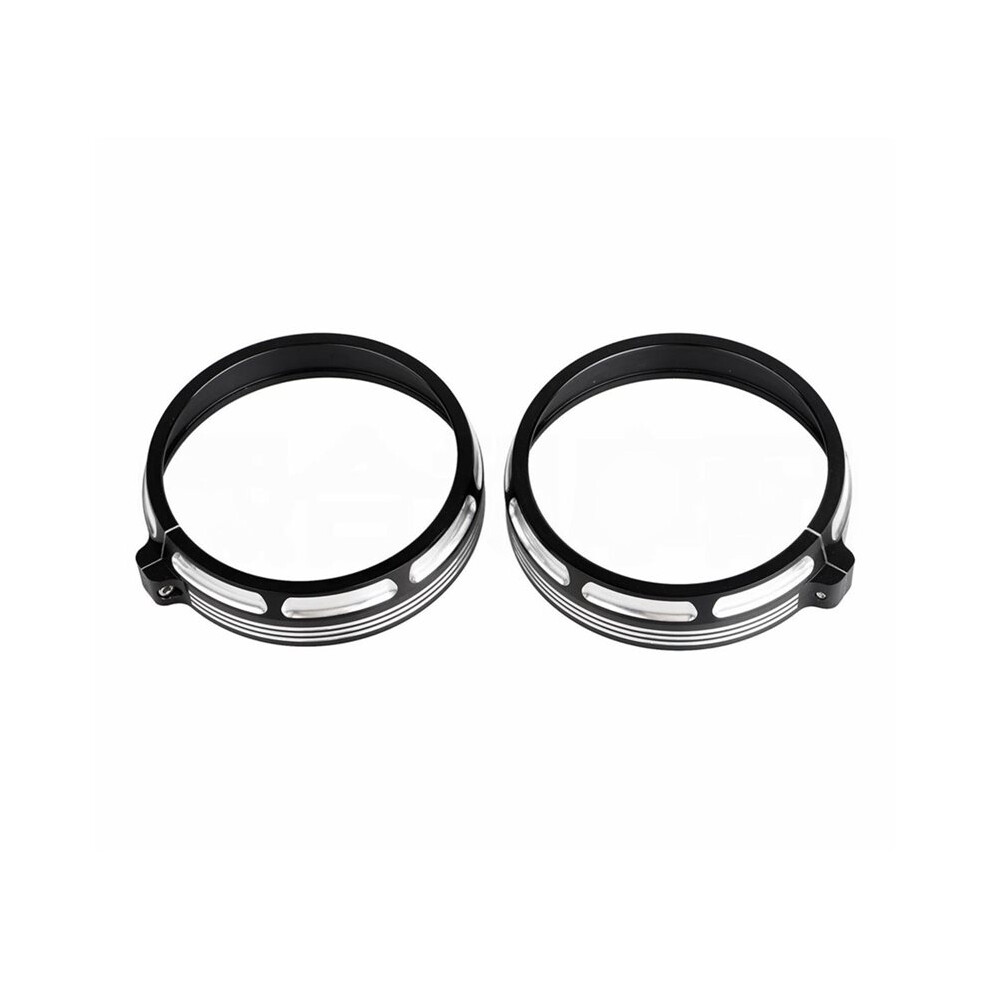 2Pcs 4.5-Inch Fog Cover For Gliding Trip Electra Street Aluminum Protective Frame Auxiliary Head Cover Light 4714081852613