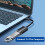 Adaptador USB C para USB, cabo OTG com conector Type C macho para USB fêmea, compatível com iPhone 16 e 15 Pro Max, MacB 5