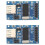 2 Stuks CH376S USB-Module USB-Schijf Lees-/Schrijfmodule USB-Hoofdinterfacemodule USB-Flashdrivemodule Hostinterfacemodule 1