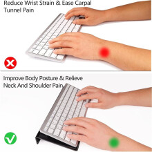Acrylic Computer Keyboard Stand for Desk, Keyboard Riser Tilt Lift, Keyboard Holder for Desktop, Desk Keyboard Lifter