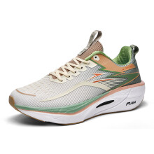 (Sand color, 44) Men Women Professional Marathon Full Carbon Plate Racing Shoes Breathable Mesh Shock Absorb Running Sneakers