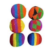 6 Sacos de Malabarismo Macios Feitos À Mão para Crianças - Brinquedo Esportivo para Atividades no Parque Infantil