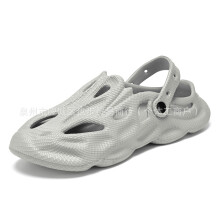 (Gray, 41) Men Women Summer Light Soft Sole Breathable Clogs Casual Beach Sandals