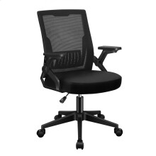 ELFORDSON Mesh Office Chair Padded Seat Lumbar Swivel Gas Lift Tilt Gaming Desk