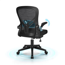 ELFORDSON Mesh Office Chair Adjustable Lumbar Support Swivel Tilt Executive Game
