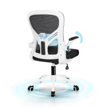 ELFORDSON Mesh Office Chair Adjustable Lumbar & Armrest Padded Swivel Tilt Game