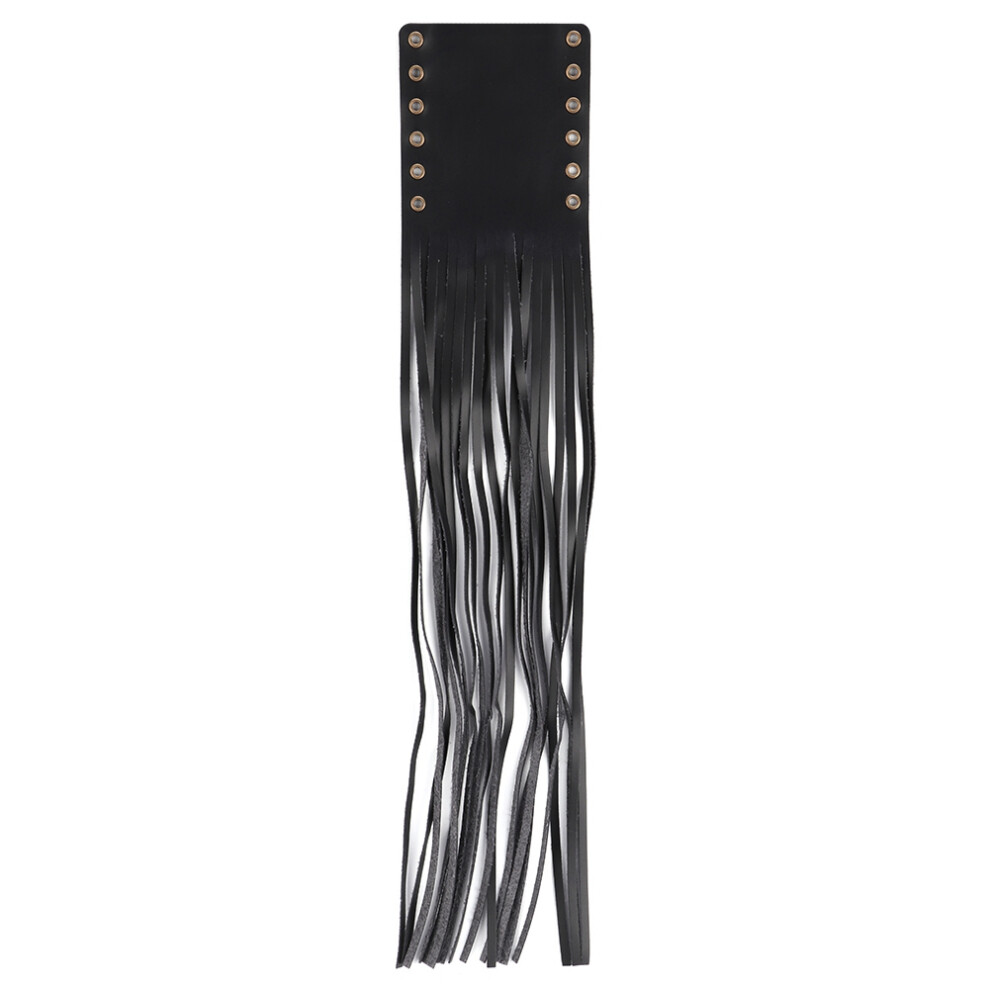 1In Handlebars Pu Hand Grip Tassel Black 7293282738911