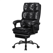 ELFORDSON Office Chair Executive Dual-Padded High Back Recliner Footrest Gaming