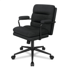 ELFORDSON Office Chair Dual Padded Metal Frame Armrest Tilt Swivel Computer Game